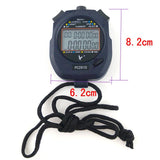 Professional Digital Sport Stopwatch Timer 2 Rows 10 Memory Countdown Alarm battery+hang rope PC2810