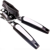 JZK Can Opener Manual tin Opener Bottle Opener Smooth Edge, 3 in 1 Kitchen Tool, tin lids jar Bottle Cap Opener for Arthritic Hands