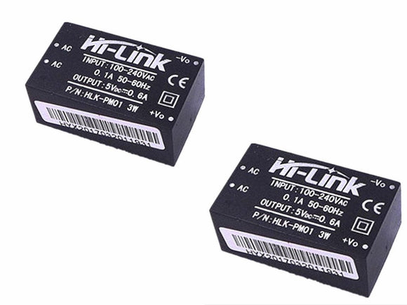 Module d'alimentation isolé abaisseur HLK-PM01 AC DC 220V à 5V, 2 pièces