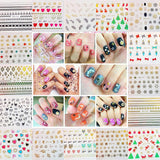 32 sheets  3D nail stickers flower Christmas gold black white  art decorations  party accessory