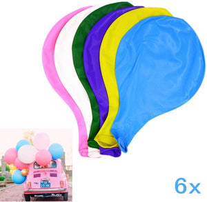 6 x diamètre 36 "90 cm ballon géant géant en latex coloré pour mariage fête d'anniversaire baby shower