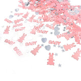 4 packs pink girl baby shower confetti baby christening birthday, children party table decoration