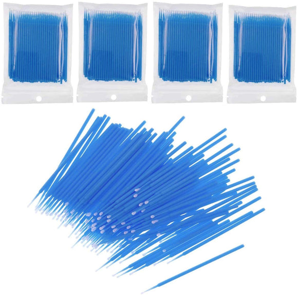 400 x pinceaux d'extension de cils jetables en plastique, Micro applicateurs, bâton de cils