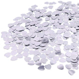 5000 pièces 1 cm en plastique spéculaire argent coeur d'amour confettis scatter, scrapbook, accessoires d'artisanat