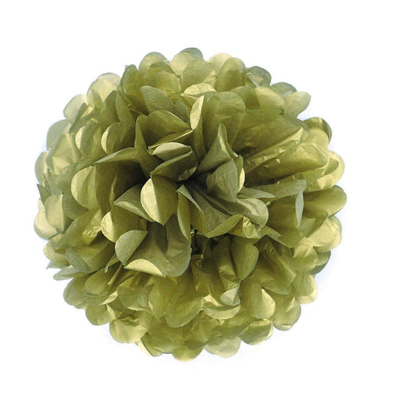 10 Gold tissue 10 inch pompoms decorations paper flower balls birthday