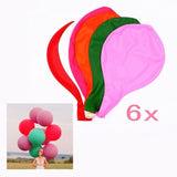 6 Dia. 36" 90cm latex giant jumbo big balloon for wedding birthday party graduation festival