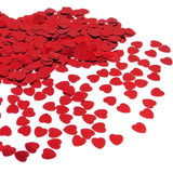 5000 x 1cm plastic red love heart wedding confetti dinner table scrapbook