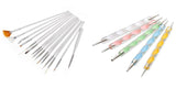 20x outils de nail art, pinceaux à ongles, outils de pointage, stylos de nail art