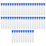 50 x Plastic leakproof sample containers test tubes with lids, 5ml 12 * 75mm, storage liquid