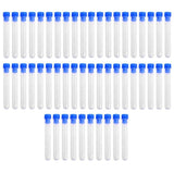 50 x Plastic leakproof sample containers test tubes with lids, 5ml 12 * 75mm, storage liquid