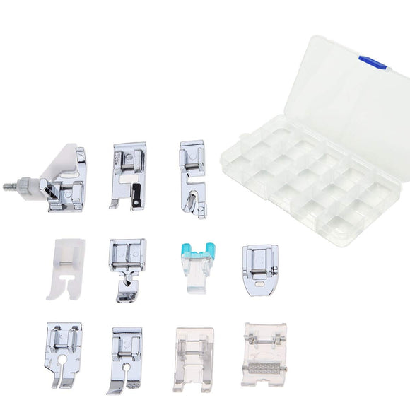 11 Pieces Sewing Machine Domestic Accessories Set replace for Singer Brother Janome Toyota Elna AEG