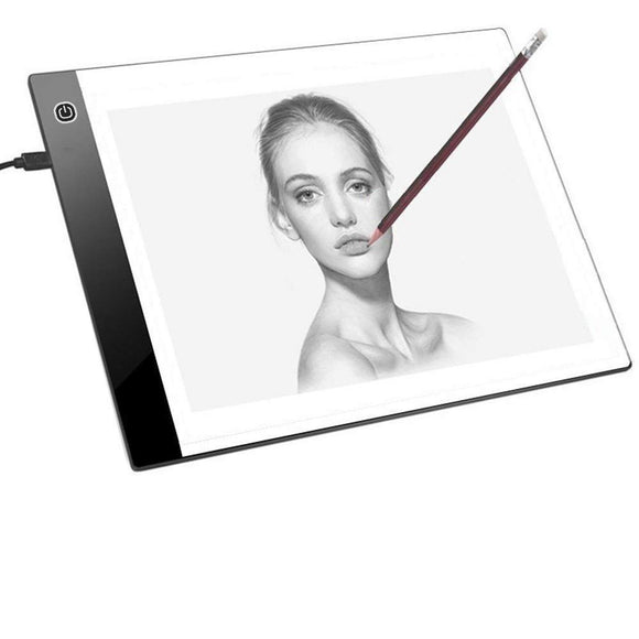 A4 LED Artcraft Tracing Light Pad 3-Level Adjustable Brightness, Artist Sketch / Copy / tracing pad