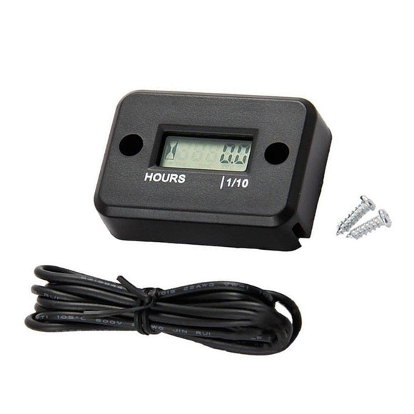 Waterproof LCD Display Digital Hour Meter Gauge Timer for Quad Bike Motorcycle Snowmobile motocross