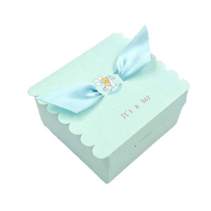 50 x Blue boy Shower Gift Boxes for Sweets Baptism Holy Communion Party Bags