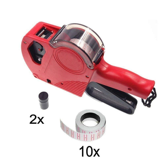 Quick Price Labels Gun Pricing Machine kit with 10 roll Price 5000pcs Sticker & 2 Pricing Gun Ink