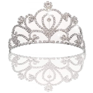 Bridal wedding princess prom crystal crown rhinestone for children and adult, aluminum alloy metal