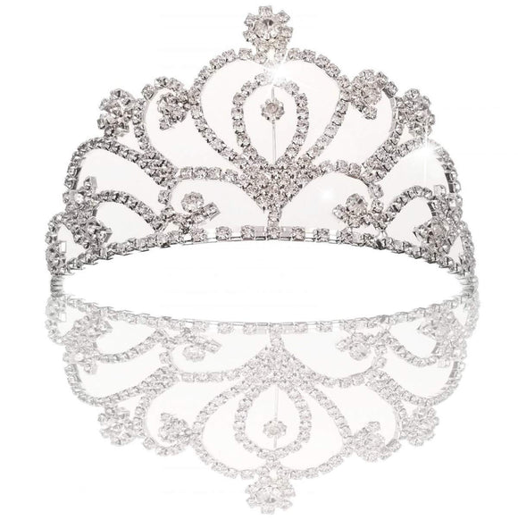 Bridal wedding princess prom crystal crown rhinestone for children and adult, aluminum alloy metal