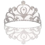 Braut Hochzeit Prinzessin Abschlussball Kristallkrone Strass für Kinder und Erwachsene, Aluminiumlegierungsmetall