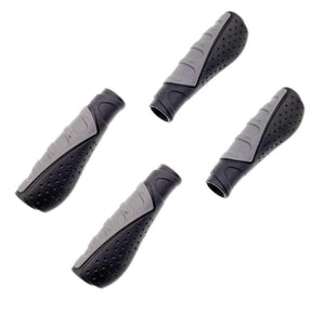 2 Pairs black anti slip soft rubber mountain bike handlebar grips