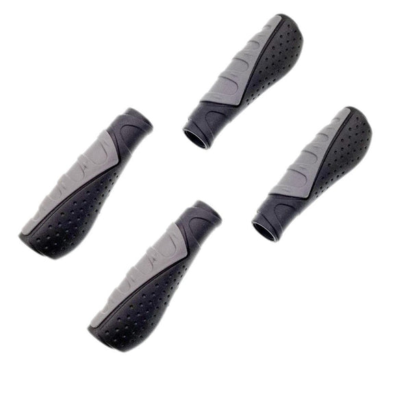 2 Pairs black anti slip soft rubber mountain bike handlebar grips