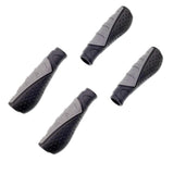 2 Pairs black anti slip soft rubber mountain bike handlebar grips
