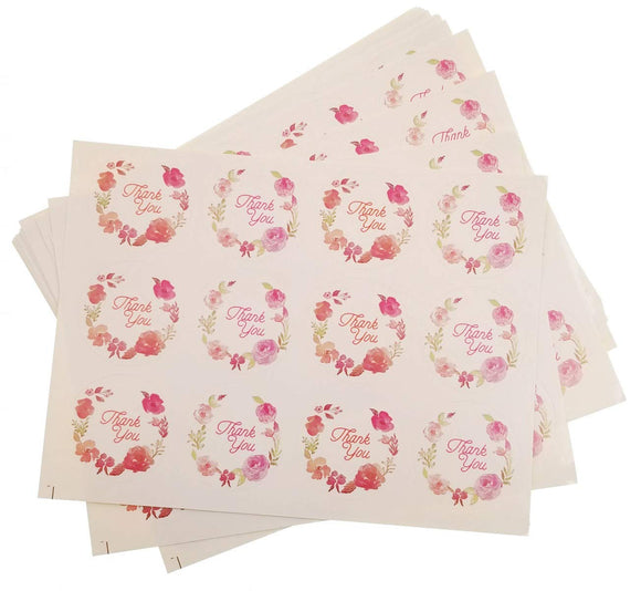 240x adhesive stickers tags labels for party wedding boxes bags cupcake