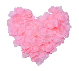 1000pcs Pink artificial silk rose petals for arts crafts wedding confetti decoration valentine's day