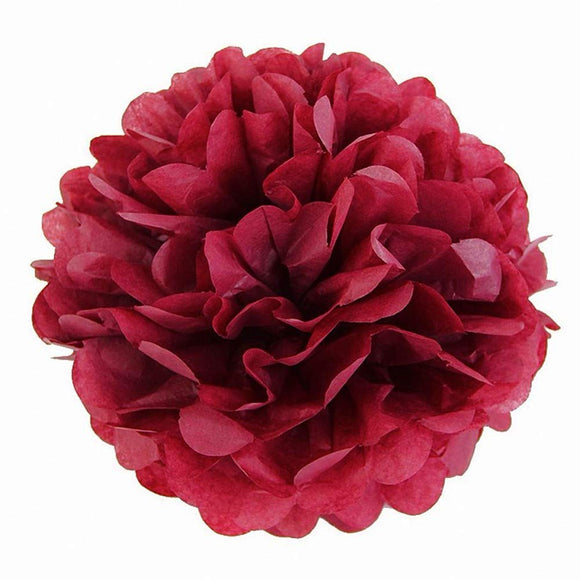 Pompons en tissu 10x10 pouces 25 cm, accessoires de décoration, boules de fleurs en papier, fournitures de fête