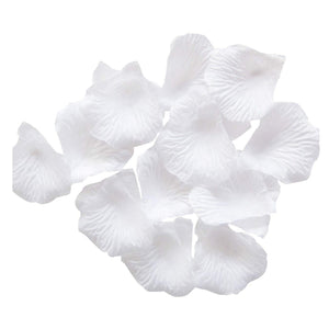 1000 pcs White Artificial Silk Rose Petals for Wedding Confetti Valentine's Day Romantic Party