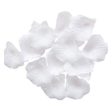 Pétales de roses artificielles en soie blanche, 1000 pièces, pour confettis de mariage, fête romantique de la saint-valentin