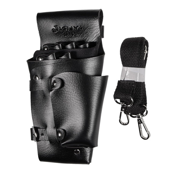 Hairdressing Scissors Holder Holster Pouch Scissors Case Bag with Belt Hairdresser Tool Bag (Black)