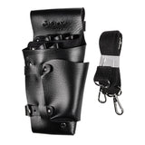 Hairdressing Scissors Holder Holster Pouch Scissors Case Bag with Belt Hairdresser Tool Bag (Black)