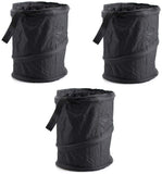 3 x Foldable Hanging Car Mini Garbage Recycle Bin and Auto Trash Bag for Garbage Storage