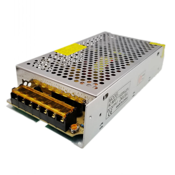 JZK DC 24V 5A 120W LED-Netzteil-Treibertransformator, AC 100V-240V zu DC 24V Schaltnetzteil-Adapter-Konverter für LED-Streifenlicht, 3D-Drucker