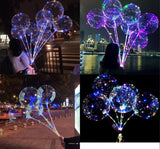 5 transparent 40cm giant LED light balloon 70 cm pole+3 meters LED string light + balloon pump