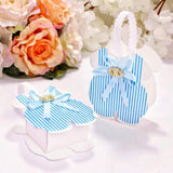 24 x Blue baby rompers favour boxes small sweets box gift for boy baby shower little boy birthday