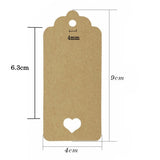 100 White & 100 Brown Heart Kraft Paper Gift Tags + 40M Jute Twine String, Price Luggage Tags