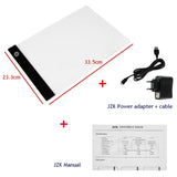Bloc lumineux de traçage A4 LED Artcraft, luminosité réglable à 3 niveaux, croquis d'artiste/copie/bloc de traçage