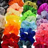 Pack of 39 x colourful velvet scrunchies elastic hair bands hair ties for kids women children girls