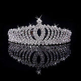 Braut Hochzeit Prinzessin Abschlussball Kristall Tiara Krone Strass für Kinder und Erwachsene, Stirnband Tiara