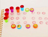 36 Emoticon Emoji ink stamps for kids stamp set self inking stamper for children party favours gift