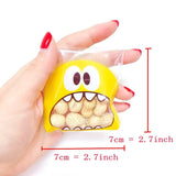 600x Monster self-adhesive cookie bags sweetie bags candy bags party treat bags for sweets snacks