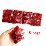 5000 x 1cm plastic red love heart wedding confetti dinner table scrapbook