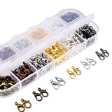 140 pcs Jewelry Lobster Claw Clasps+990 pcs Open Jump Rings Jewelry Accessories kit  Making Handmade