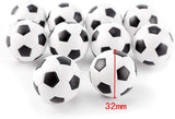 20 x ballons de table de football en plastique accessoires de football de table 32mm cadeaux de fête d'anniversaire pour enfants et adultes