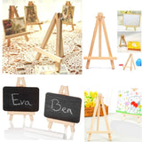 10 x kleine Holztafel-Staffelei, Partyschild, Fotohalter, Ständer, Hochzeit, Geburtstag, Stehtisch