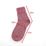6 Paar gemischte Farben Winter-Damensocken aus Wolle, warm gestrickt, Damensocken für Damen, Mädchen, Kinder