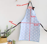 2 x Star Chefs kitchen apron cotton canvas apron with 2 pockets for women girls adults for cooking