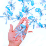 24 x blaue Babyflaschen-Babyparty-Geschenkboxen für Babyparty-Junge-Geburtstagsfeier
