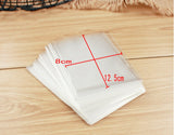 200 Clear rectangle sweet bags with ties cellophane party treat bags for sweets snacks confetti